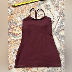 lululemon athletica Burgundy Racerback Tank